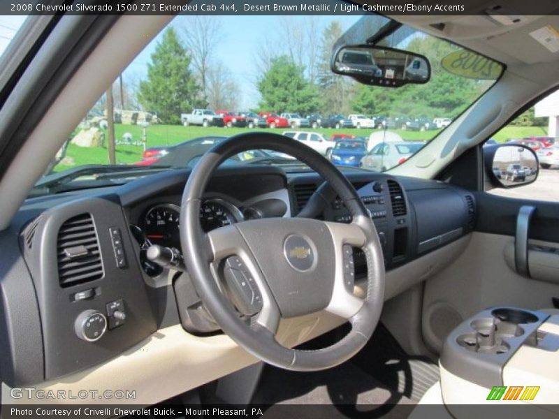 Desert Brown Metallic / Light Cashmere/Ebony Accents 2008 Chevrolet Silverado 1500 Z71 Extended Cab 4x4