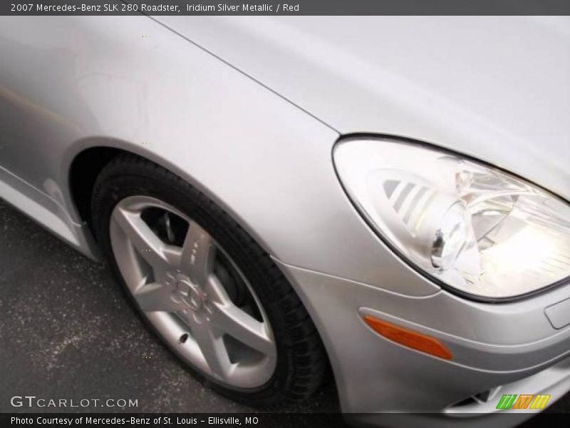 Iridium Silver Metallic / Red 2007 Mercedes-Benz SLK 280 Roadster
