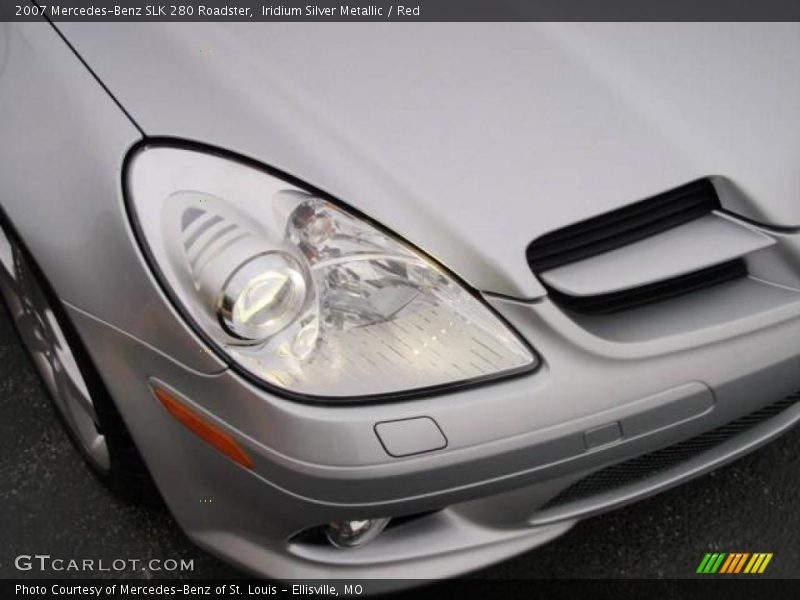Iridium Silver Metallic / Red 2007 Mercedes-Benz SLK 280 Roadster