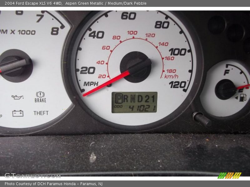 Aspen Green Metallic / Medium/Dark Pebble 2004 Ford Escape XLS V6 4WD
