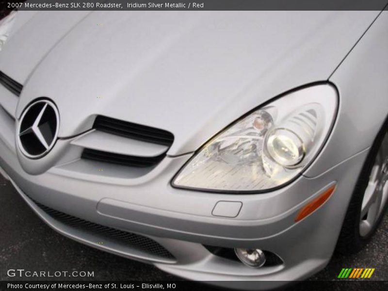 Iridium Silver Metallic / Red 2007 Mercedes-Benz SLK 280 Roadster