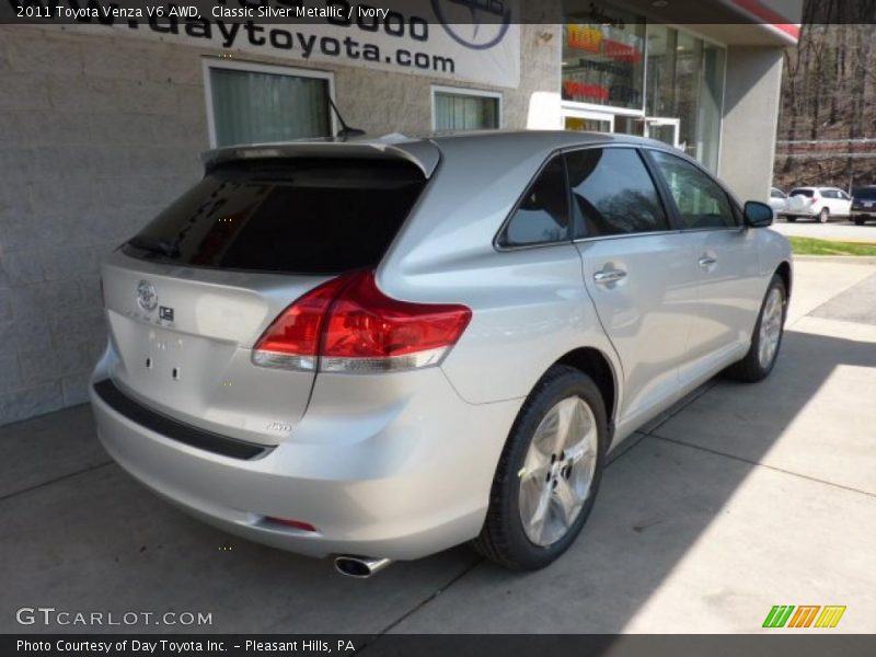 Classic Silver Metallic / Ivory 2011 Toyota Venza V6 AWD