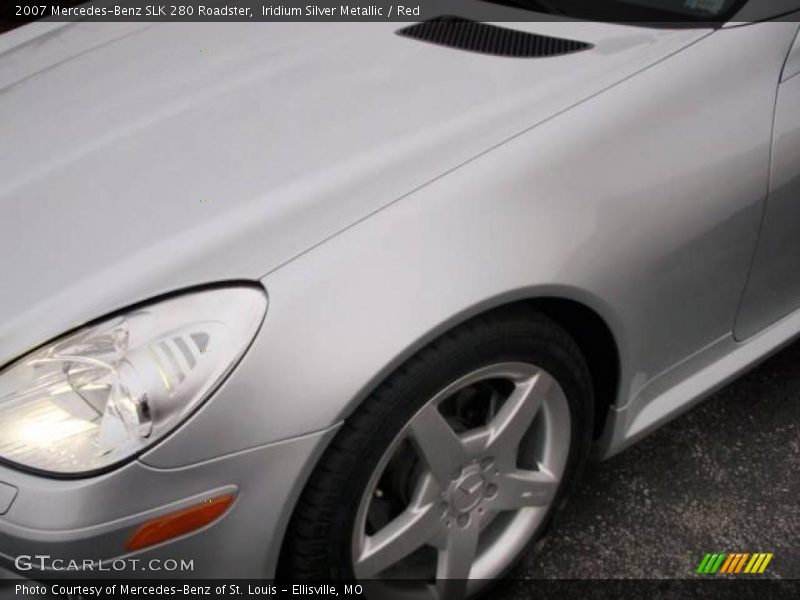 Iridium Silver Metallic / Red 2007 Mercedes-Benz SLK 280 Roadster