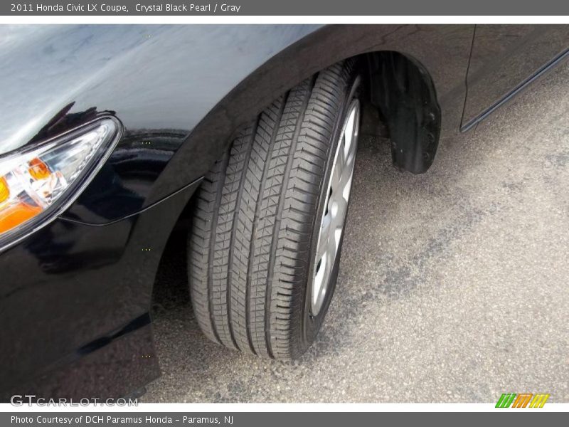 Crystal Black Pearl / Gray 2011 Honda Civic LX Coupe