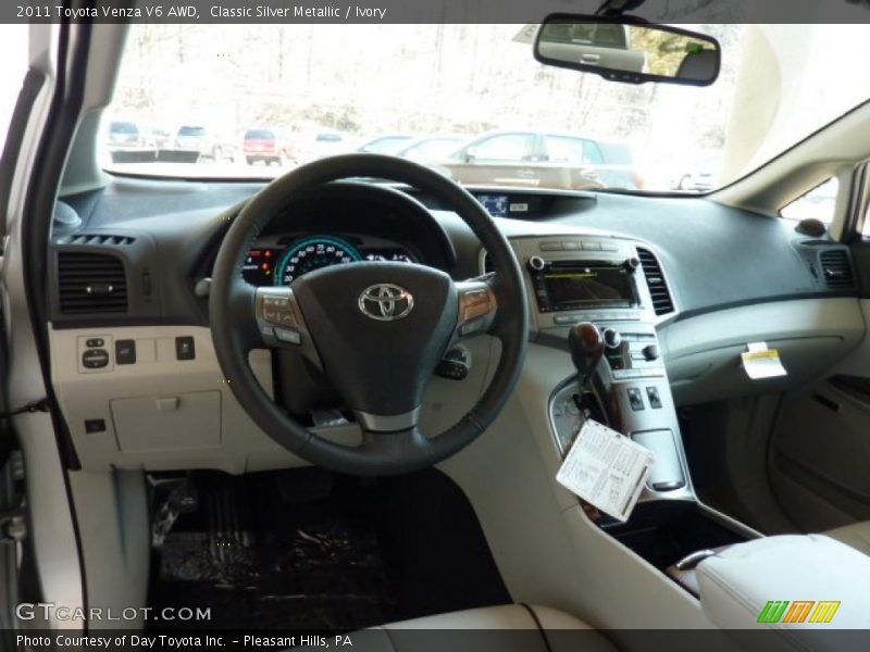Classic Silver Metallic / Ivory 2011 Toyota Venza V6 AWD