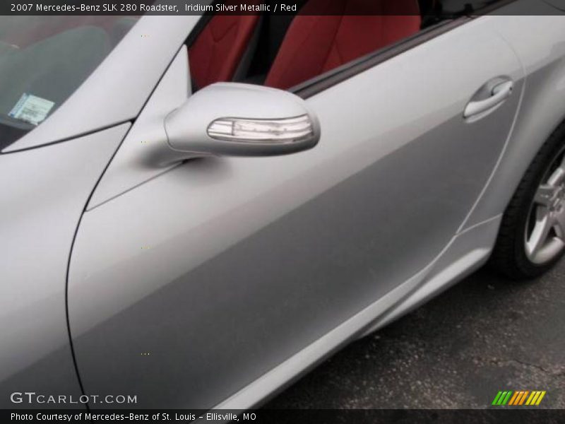 Iridium Silver Metallic / Red 2007 Mercedes-Benz SLK 280 Roadster