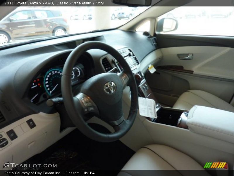 Classic Silver Metallic / Ivory 2011 Toyota Venza V6 AWD