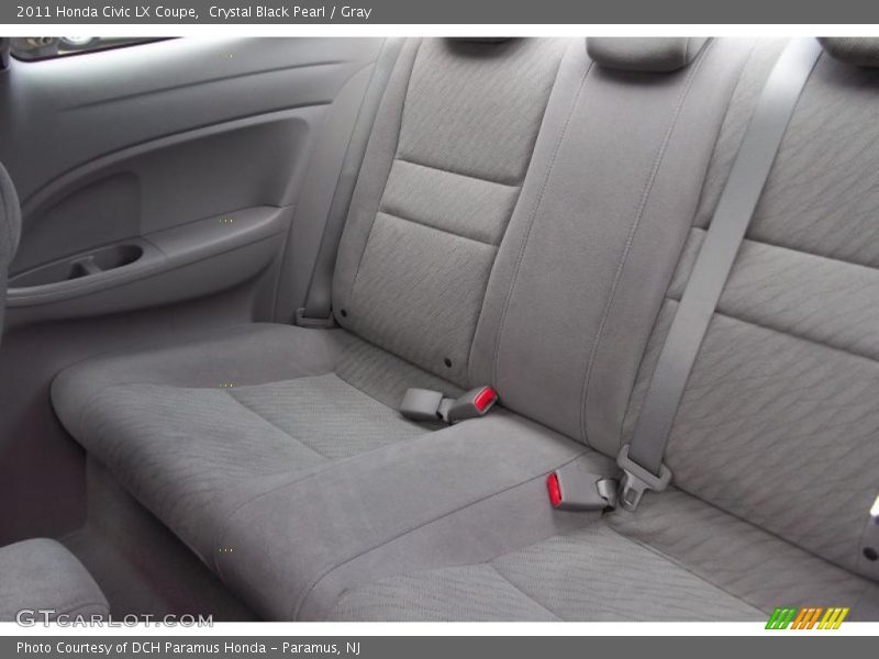 Crystal Black Pearl / Gray 2011 Honda Civic LX Coupe