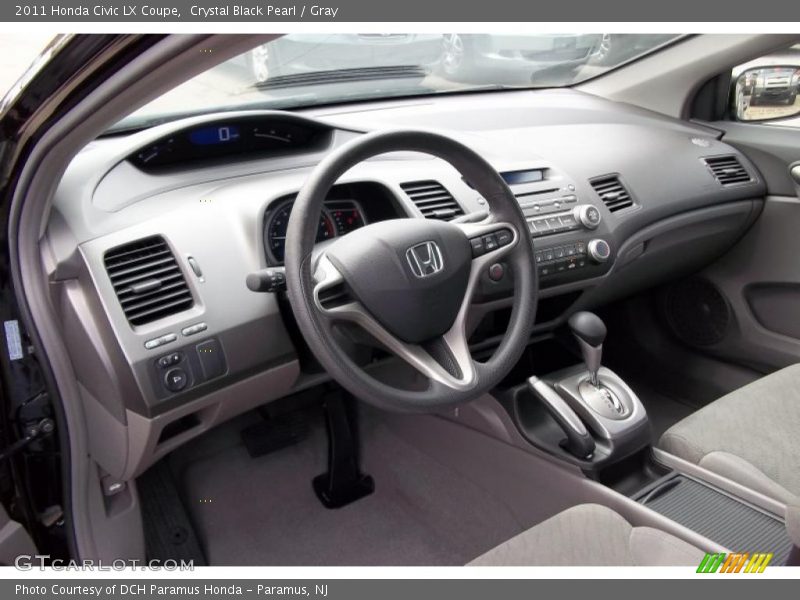 Gray Interior - 2011 Civic LX Coupe 