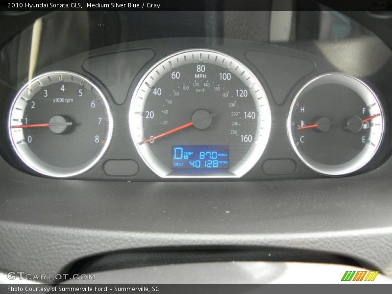 Medium Silver Blue / Gray 2010 Hyundai Sonata GLS