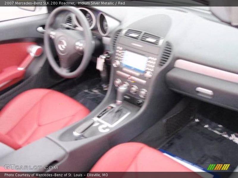 Iridium Silver Metallic / Red 2007 Mercedes-Benz SLK 280 Roadster