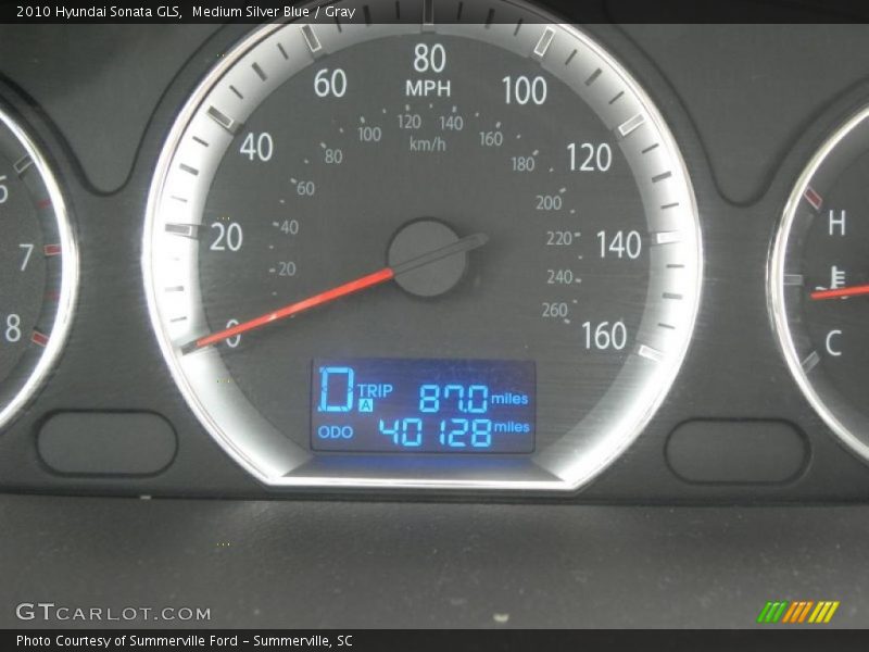 Medium Silver Blue / Gray 2010 Hyundai Sonata GLS