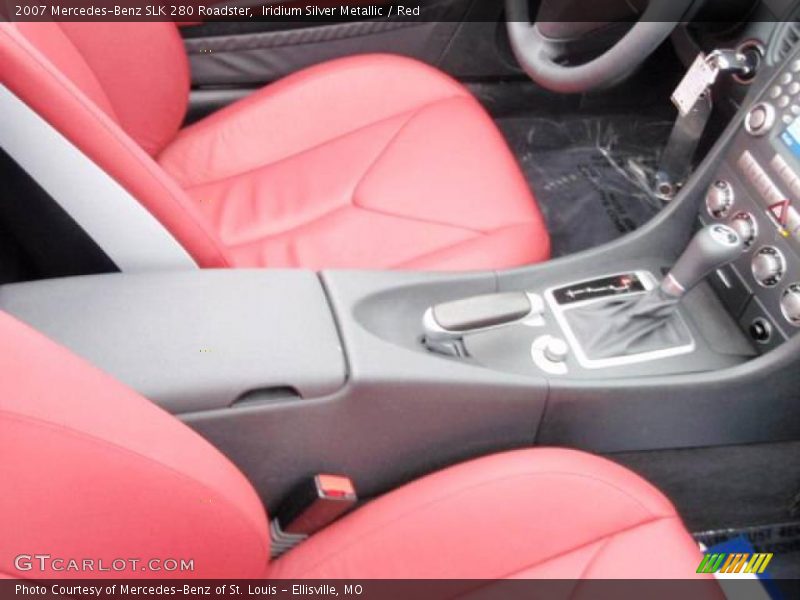 Iridium Silver Metallic / Red 2007 Mercedes-Benz SLK 280 Roadster