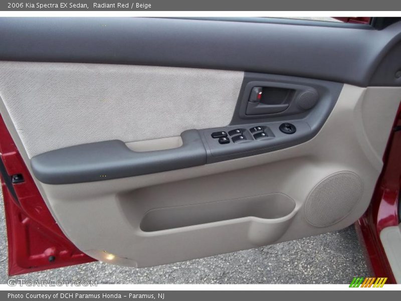Radiant Red / Beige 2006 Kia Spectra EX Sedan