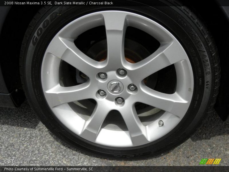 Dark Slate Metallic / Charcoal Black 2008 Nissan Maxima 3.5 SE