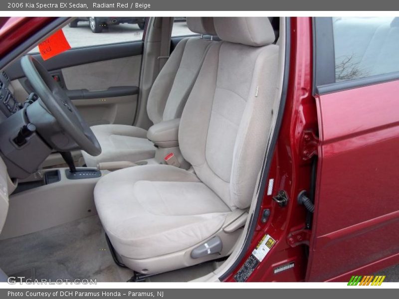 Radiant Red / Beige 2006 Kia Spectra EX Sedan