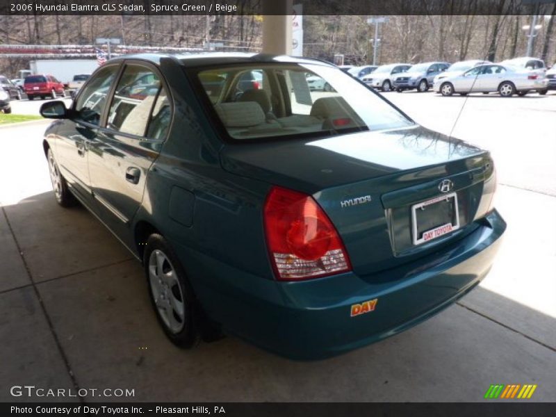 Spruce Green / Beige 2006 Hyundai Elantra GLS Sedan