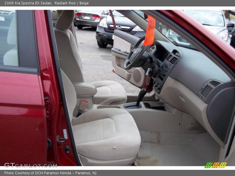 Radiant Red / Beige 2006 Kia Spectra EX Sedan