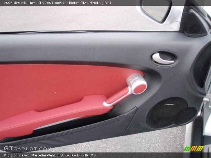Iridium Silver Metallic / Red 2007 Mercedes-Benz SLK 280 Roadster