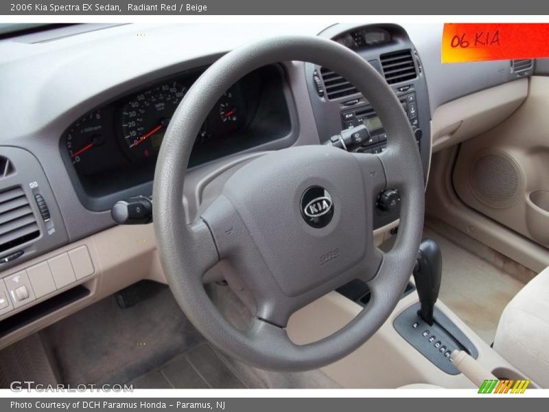 Radiant Red / Beige 2006 Kia Spectra EX Sedan