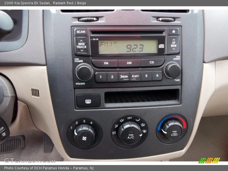 Radiant Red / Beige 2006 Kia Spectra EX Sedan