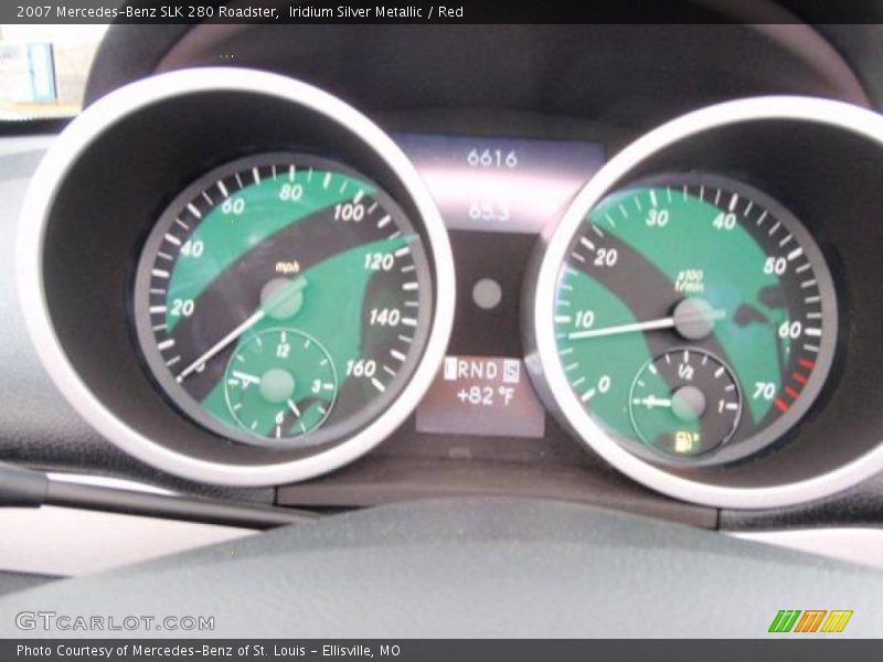 Iridium Silver Metallic / Red 2007 Mercedes-Benz SLK 280 Roadster
