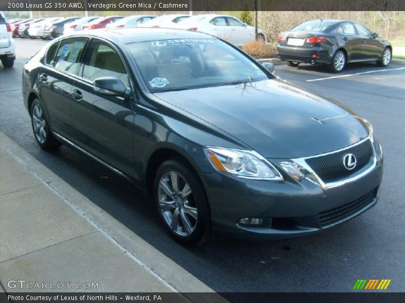 Verdegris Green Mica / Cashmere 2008 Lexus GS 350 AWD