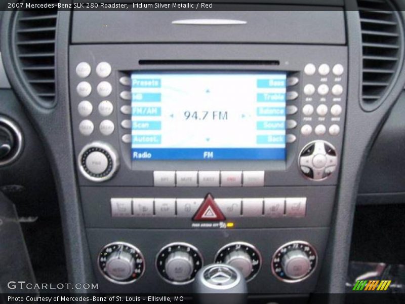 Iridium Silver Metallic / Red 2007 Mercedes-Benz SLK 280 Roadster