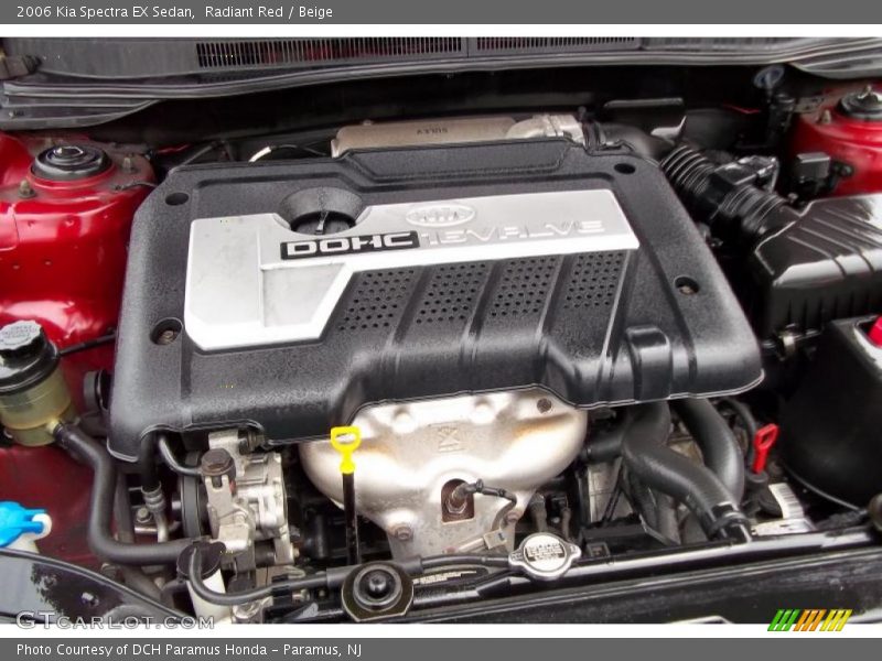 Radiant Red / Beige 2006 Kia Spectra EX Sedan