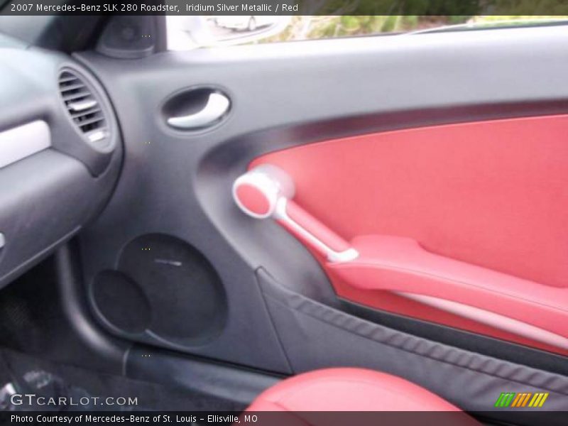 Iridium Silver Metallic / Red 2007 Mercedes-Benz SLK 280 Roadster
