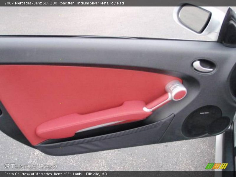 Iridium Silver Metallic / Red 2007 Mercedes-Benz SLK 280 Roadster