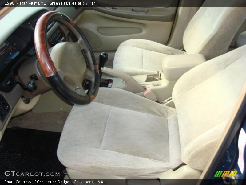Green Pearl Metallic / Tan 1998 Nissan Altima XE
