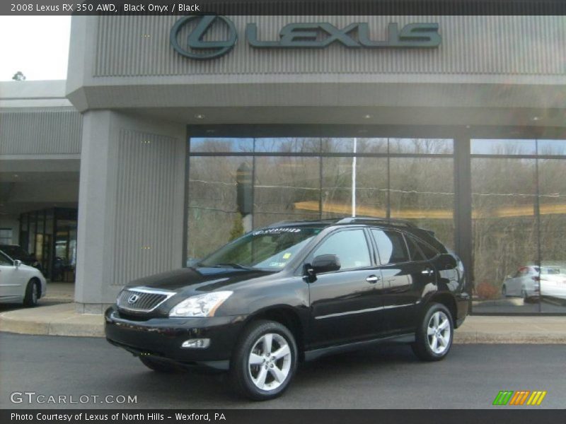 Black Onyx / Black 2008 Lexus RX 350 AWD