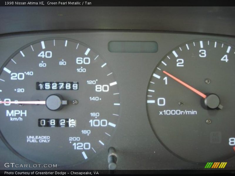 Green Pearl Metallic / Tan 1998 Nissan Altima XE