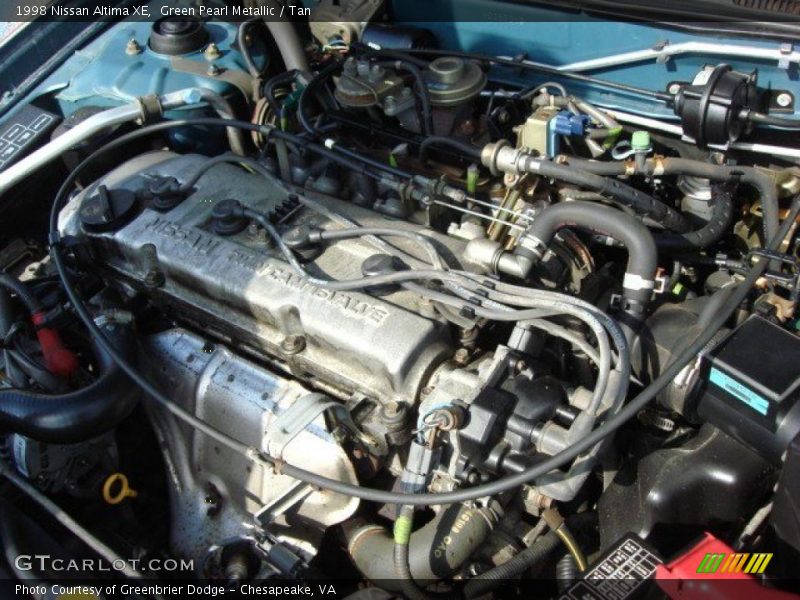  1998 Altima XE Engine - 2.4 Liter DOHC 16-Valve 4 Cylinder