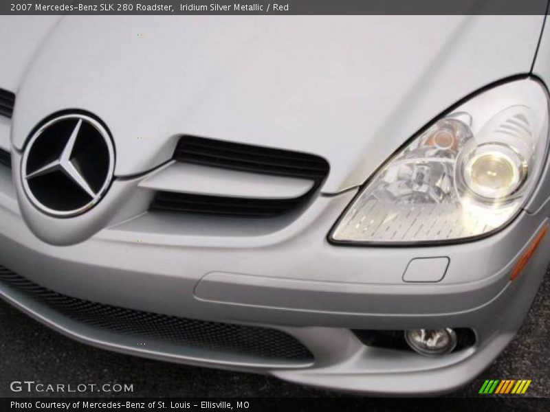 Iridium Silver Metallic / Red 2007 Mercedes-Benz SLK 280 Roadster