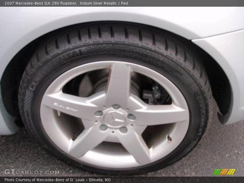 Iridium Silver Metallic / Red 2007 Mercedes-Benz SLK 280 Roadster