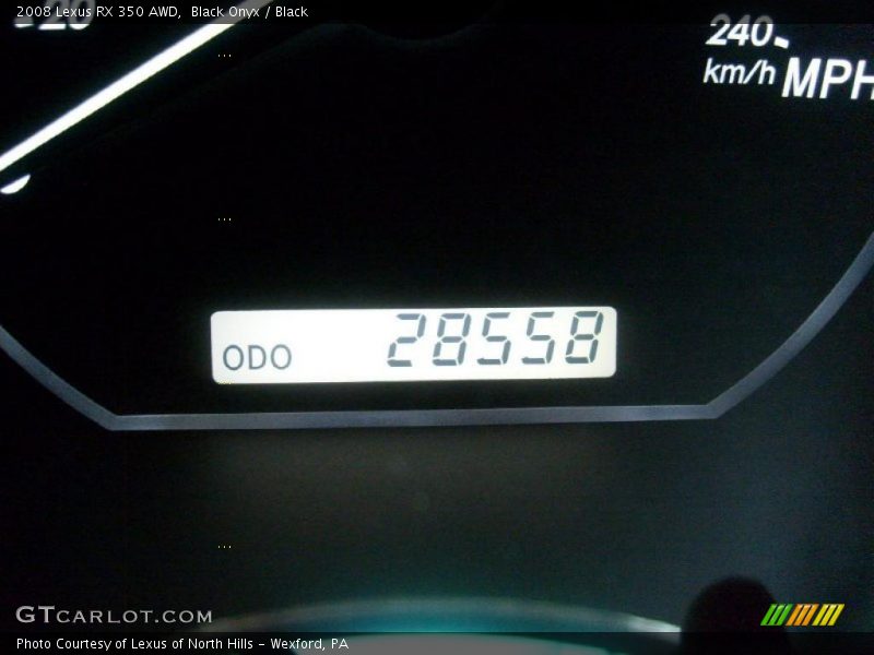 Black Onyx / Black 2008 Lexus RX 350 AWD