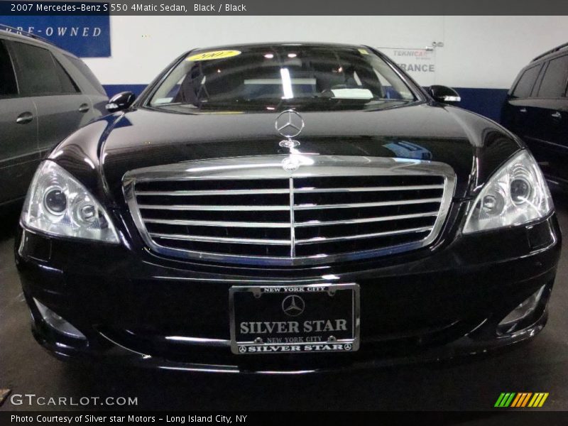 Black / Black 2007 Mercedes-Benz S 550 4Matic Sedan