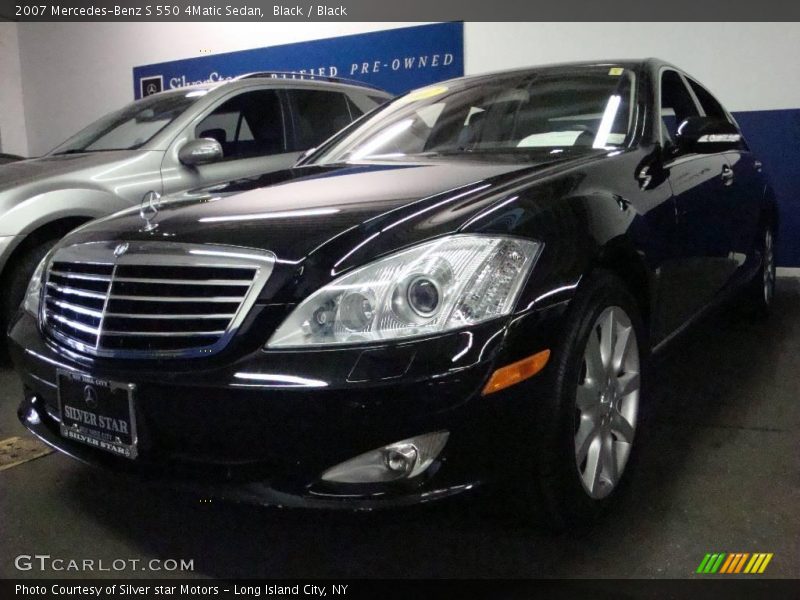 Black / Black 2007 Mercedes-Benz S 550 4Matic Sedan