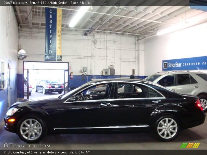 Black / Black 2007 Mercedes-Benz S 550 4Matic Sedan