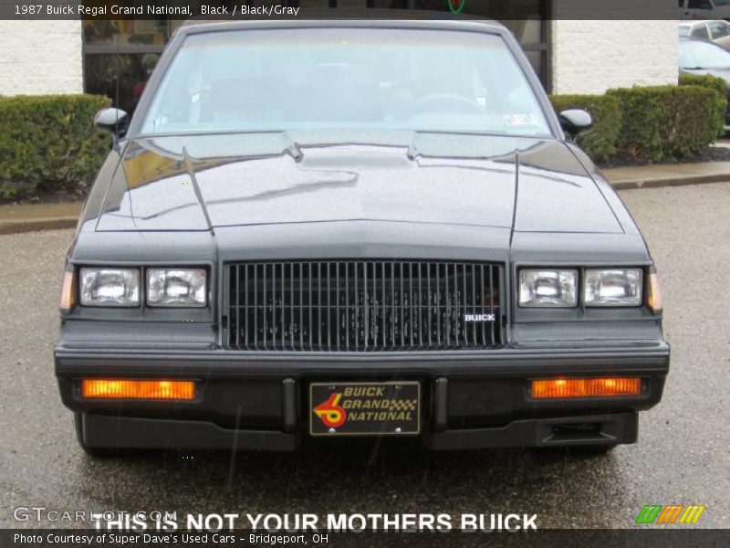 Black / Black/Gray 1987 Buick Regal Grand National