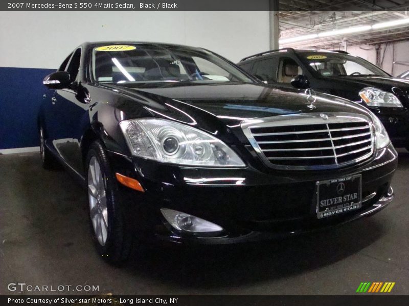 Black / Black 2007 Mercedes-Benz S 550 4Matic Sedan