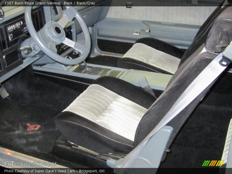  1987 Regal Grand National Black/Gray Interior