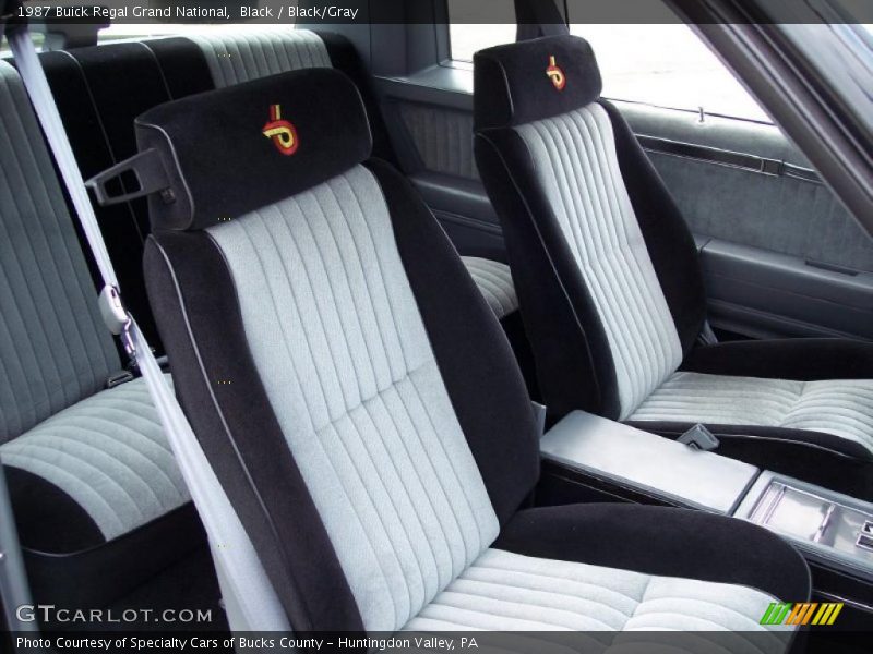  1987 Regal Grand National Black/Gray Interior