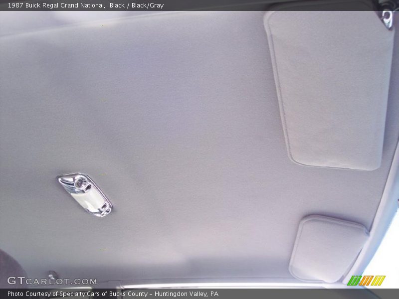  1987 Regal Grand National Black/Gray Interior