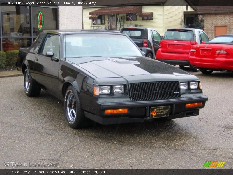 Black / Black/Gray 1987 Buick Regal Grand National