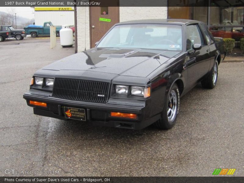 Black / Black/Gray 1987 Buick Regal Grand National
