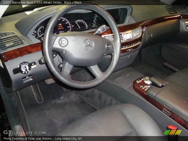 Black / Black 2007 Mercedes-Benz S 550 4Matic Sedan