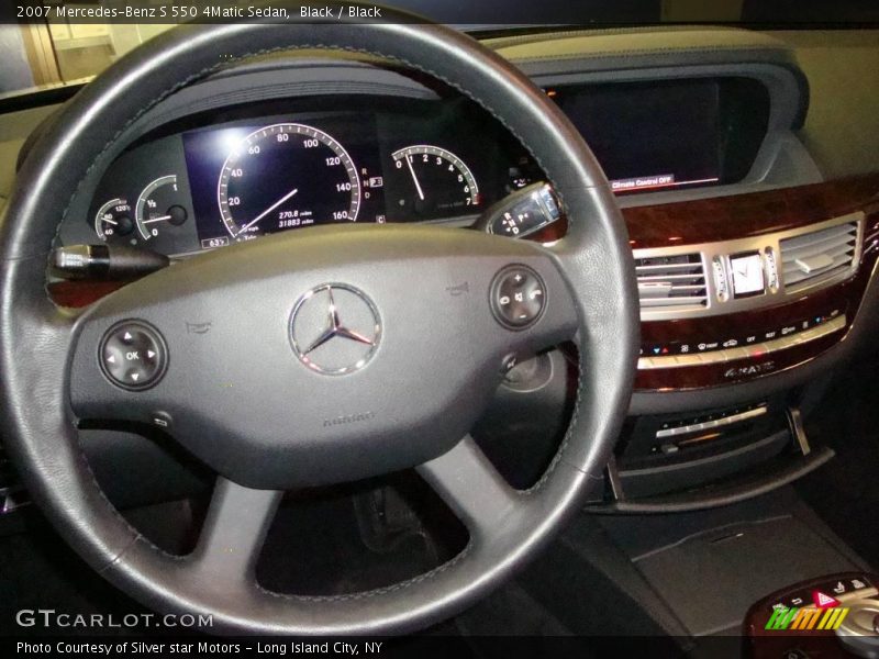 Black / Black 2007 Mercedes-Benz S 550 4Matic Sedan